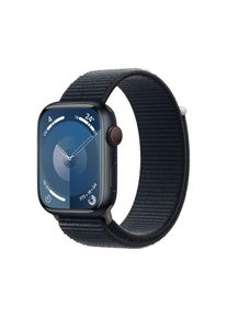 Apple Watch Series 9 (2023) GPS + Cellular 45 mm - Aluminium Mitternacht - Sport loop Blau