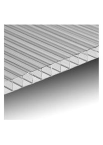 Lastra policarbonato alveolare spessore 6 mm 100 x 100 cm Trasparente