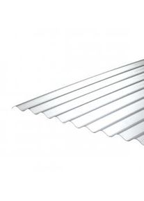 5 Lastre di Policarbonato Corrugato "SuperDur" ONDA 76/18 mm CLEAR 1265X1000mm con protezione UV