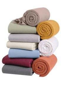 Irisette Spannbettlaken in rot, Größe 25