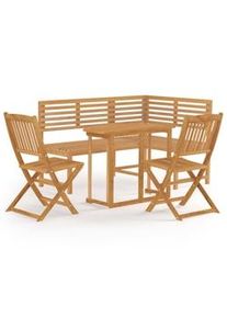 HELLOSHOP26 - Mobili da bistrot 4 pezzi in legno massiccio di acacia 02_0014545