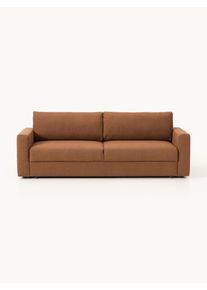 Bukl&eacute; rozkladacia pohovka s &uacute;ložn&yacute;m priestorom Tasha (3-miestna) Hned&aacute; Bukl&eacute; &Scaron; 235 x H 100 cm | Westwing Collection