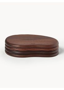 ferm LIVING Dosky na krájanie z jaseňového dreva Cairn, 4 ks Hnedá Drevo, Masívne drevo Š 20 x H 15 cm