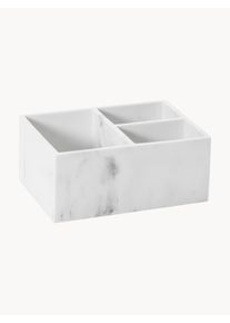 Andrea House Organizador de cosméticos en look mármol Karla Blanco Plástico An 21 x Al 9 cm