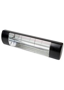 SCHULTZE HWP2-2B Halogen Wärmestrahler, 2000W, 220-240V, IP55, schwarz
