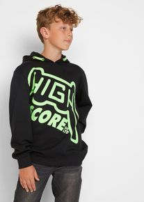 bonprix Sudadera con capucha de algodón orgánico, negro, 152/158