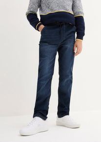 bonprix Dżinsy chłopięce z gumką w talii, Regular Fit, niebieski, 164
