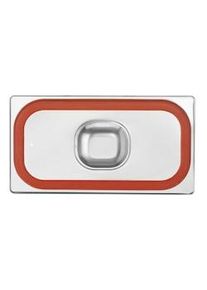 Tapa GN Hendi con borde de silicona Profi Line GN 1/3 de acero inoxidable