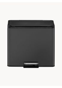 EKO Sopbehållare Essential med Pedal Punktion, 20 L + 9 L Svart Rostfritt Stål B 46 x D 39 cm, 20 L + 9 L