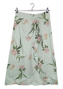 Ted Baker Gonna lunga stropicciata Donna, Taglia 38, verde-grigio, Poliestere