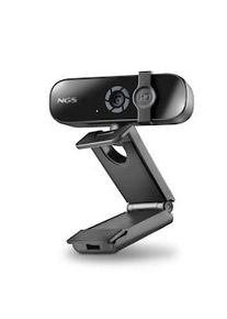 NGS XPRESSCAM 2000: Webcam de alta definición 2K (2560x1440), conexión USB 2.0. Micrófono omnidireccional HQ. Ideal para videollamadas. Negro.