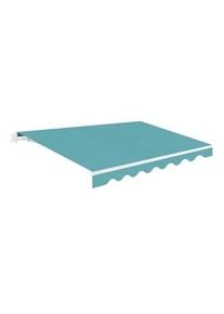 Wasabi - Toldo Exterior Enrollable 4x2,5 Aqua Poliéster – Estructura Essential de Aluminio – Lona Protección Solar UV
