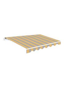 Wasabi - Toldo Exterior Enrollable 3x2,5 Amarillo - Lona Poliéster – Estructura Aluminio Inclinación Regulable