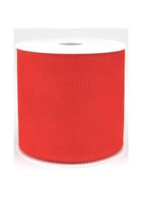 Goldina, Geschenkverpackung, Zierband Tüll 100mmx50m rot (Geschenkband)
