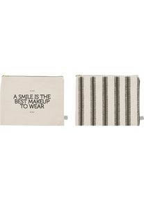 house doctor, Tasche, Clutch, HDCanva, BlackOff-white, Schwarz, (1.20 l)