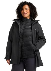 Jack Wolfskin Damska wodoodporna kurtka 3 w 1 Icecape 3in1 Down Jacket Women RDS S black