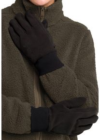 Jack Wolfskin Rękawice polarowe z zamszową dłonią Vertigo Glove XS black