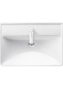Duravit, Waschbecken, Waschtisch D-NEO m ÜL m HLB 1 Hahnloch 650x440mm weiss (440 mm, 650 mm)