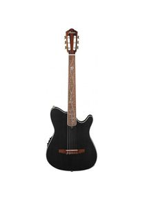 Ibanez Tim Henson Signature TOD10N Transparent Black Flat elektrisch-akoestische klassieke gitaar (Konzertgitarre, Walnuss, Fichte, Sapel, Fichtenholz