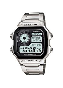Casio, Armbanduhr, Sports - AE-1200WHD-1A, Silber, (Sportuhr, Digitaluhr, 43 mm)