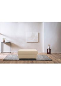 DOMO collection, Polsterhocker &raquo;Turah 2 in Cord oder Luxus-Microfaser&laquo; moderner Polsterhocker, passend zum Ecksofa, B/T/H: 83/60/44 cm, beige, 100% 