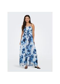 Only , Maxikleid »ONLELENA VIKKI LIFE STRAP ANK DRESS WVN«, Sommerkleid , Cloud Dancer AOP:BLUE FLOWER , N-Gr , M (38) -N-Gr , M (38) , Langes...