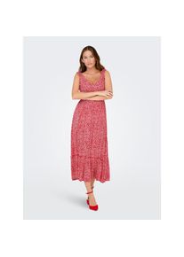 Only , Maxikleid »ONLFERNANDA LIFE S/L LONG DRESS WVN« Sommerkleid , Salsa AOP:WHITE DITSY , N-Gr , XL -N-Gr , XL , Langes Kleid von Only