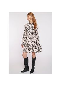 Haily's HaILY’S , Tunikakleid »SH V DR La44rissa«, Sommerkleid, mit Volant am Rockteil , 7329 offwhite leo , N-Gr , XL -N-Gr , XL , Kurzes Blusenkleid von...