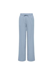 Only CARMAKOMA , Leinenhose »CARCARO MW LINEN BL PULL-UP PANT TLR«, Sommerhose , Cashmere Blue , Länge 32 , 50 -Länge 32 , 50 , Lässige Leinenhose...