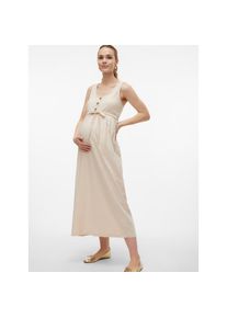 MAMALICIOUS , Trägerkleid »MLEVI LIA SL JRS ANKLE DRESS 2F NOOS« Sommerkleid , French Oak , N-Gr , XL (42) -N-Gr , XL (42) , Langes Kleid von...
