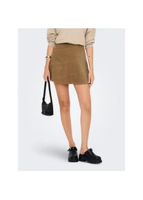 Only , Cordrock »ONLMOXIE HW CORD SKATER SKIRT CC PNT« , Toasted Coconut , L (40) , L (40) , Minirock von Only