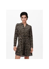 Only , Druckkleid »ONLCORY L/S V-NECK TUNIC«, Sommerkleid , Black AOP:CORA GRAPHIC , N-Gr , XS (34) -N-Gr , XS (34) , Verschluss mit Knopfleiste...