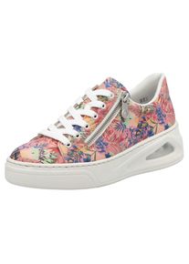 Rieker , Plateausneaker, Schnürschuh, Halbschuh, Freizeitschuh mit Air Ausstattung , rosa multi , 41 , 41 , Sneaker mit seitlichem Reißverschluss...