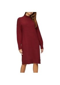 s.Oliver , Strickkleid, in 3/4 Länge - mit Stehkragen , cranberry , N-Gr , 40 -N-Gr , 40 , Langes Strickkleid von s.Oliver