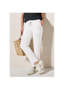 Cecil , Leinenhose »Style Tracey«, Sommerhose mit elastischem Bund und Tunnelzug , White , Länge 28 , XL (44) -Länge 28 , XL (44) , Sommerliche...