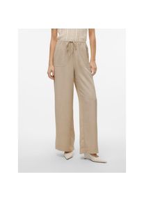 Véro Moda Vero Moda , Schlupfhose »VMMELANEY HW LOOSE PANT WVN GA NOOS« Sommerhose , Overcast Detail:Melange , N-Gr , XS (34) -N-Gr , XS (34) , Hose von Vero...