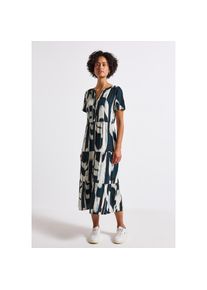 Street One , Volantkleid, Sommerkleid mit grafischem Allover-Muster , tide blue , N-Gr , 34 -N-Gr , 34 , Gemustertes Volant-Kleid von Street One