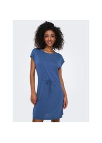 Only , Minikleid »ONLHANNAH S/S SHORT DRESS JRS«, Sommerkleid , Ensign Blue , N-Gr , XS (34) -N-Gr , XS (34) , Kurzes Kleid von Only