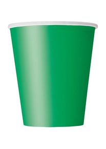 UNIQUE 8 gobelets en papier Vera vert 266ml