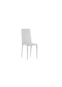 Stones Cleo - Sedia in ecopelle bianca 4 pz