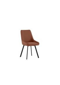 Stones Fox - Sedia in microfibra ruggine 4 pz