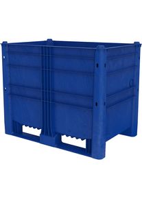 Grote bak van polyethyleen, inhoud 652 l, uitvoering 2 sleden, 6 poten, vanaf 6 st.