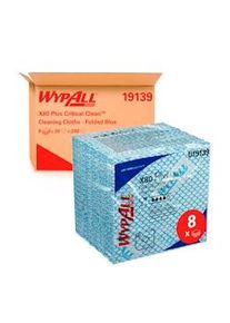 Wypall | Paños limpieza Wypall X80 Plus Critical Clean . 8 paquetes x 30 paños azules. 19139