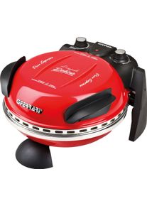 G3FERRARI Pizzaofen »Delizia G1000602 rot« bis 400 Grad mit feuerfestem Naturstein in rot