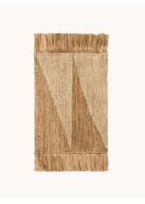ferm LIVING Ręcznie tkana wycieraczka z juty Studie Beżowy Juta S 50 x D 70 cm