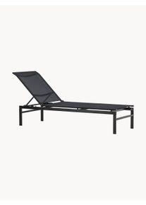 Venture Design Leżak ogrodowy z metalu Massimo Czarny S 60 x G 189 cm
