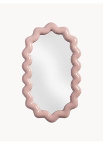 &k Amsterdam Oval Wall Mirror Zigzag Rose Plastic B 32 x H 53 cm