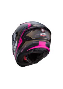 CABERG Avalon X Optic Integralhelm (schwarzmatt/grau/pink)