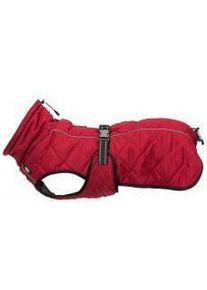 Trixie Regenmantel Minot | Rot | für Hunde | Rot | S: Halsumfang bis zu 33 cm | Bauchumfang 32-50 cm | Rückenlänge 33 cm