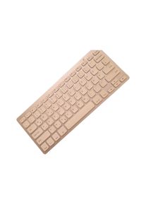 CSL 301581 Tastatur Gold Wireless Kompakt PC Laptop Tablet